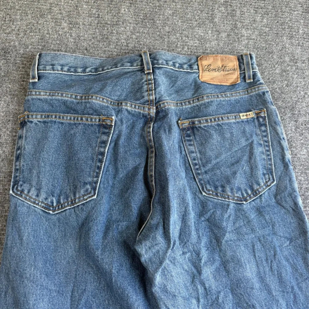 Levi Strauss Signature Mens Regular Fit Straight Leg Blue Jeans W34 L34
